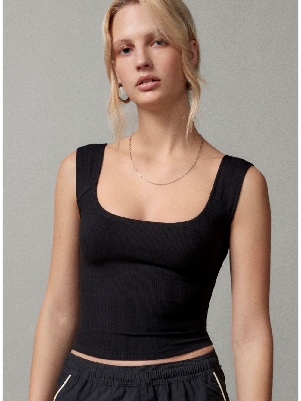 urban outfitters BDG Square Neck Tank Top black xs